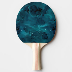 Pala De Ping Pong Diseño de la serie de galaxias verde azuladas 5