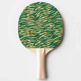 Pala De Ping Pong Diseño de la serie Safari de Esmeralda y Oro 2