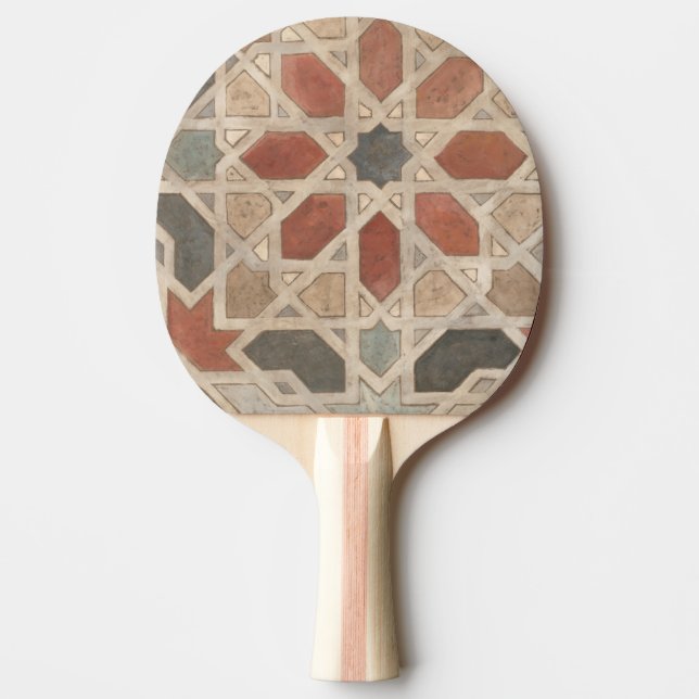 Pala De Ping Pong Diseño de Marrakech no embellecido II (Anverso)