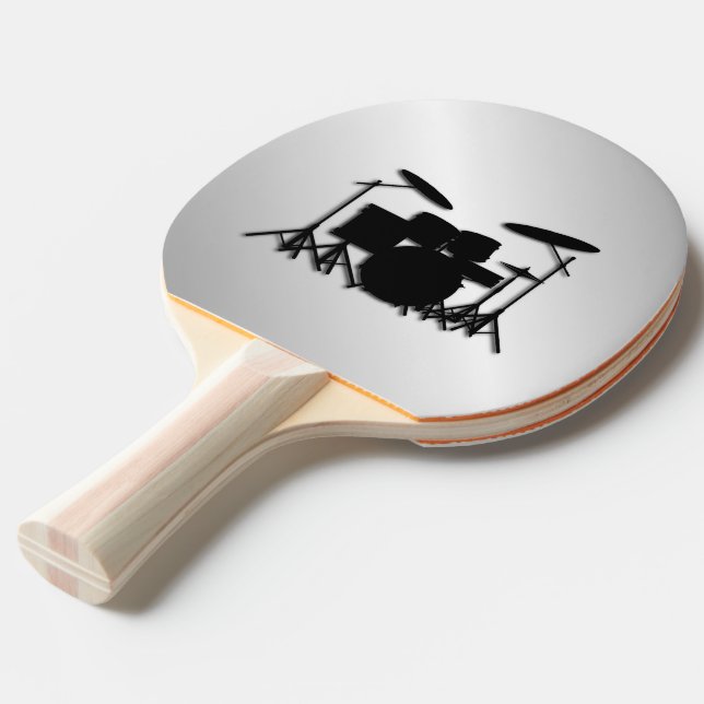 Pala De Ping Pong Diseño de música de juego de tambores (Ángulo trasero)