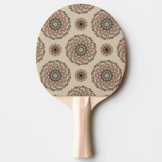 Pala De Ping Pong diseño de patrones de mandala (Anverso)