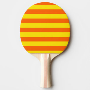 Pala De Ping Pong Diseño de rayas amarillas naranjas