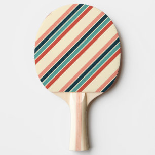 Pala De Ping Pong Diseño de rayas diagonales multicolores