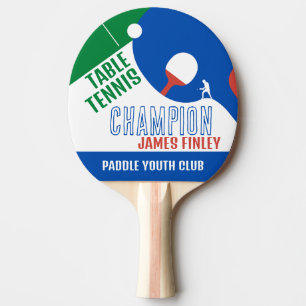 Pala De Ping Pong Diseño de remo, jugador de tenis de mesa/remo club