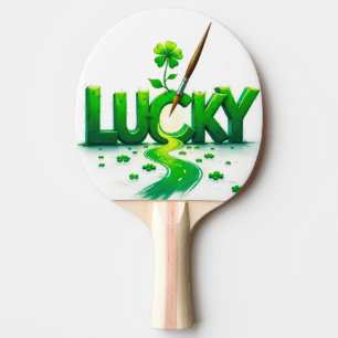 Pala De Ping Pong Diseño del amante afortunado para el Día de San Pa