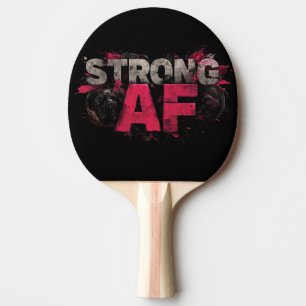 Pala De Ping Pong Diseño gráfico audaz y grueso "AF fuerte"