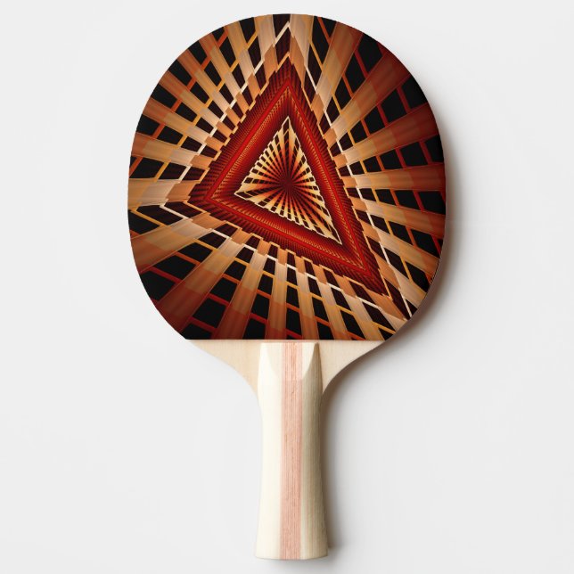 Pala De Ping Pong Diseño gráfico fractal moderno de 3D Fantasy Netwo (Anverso)