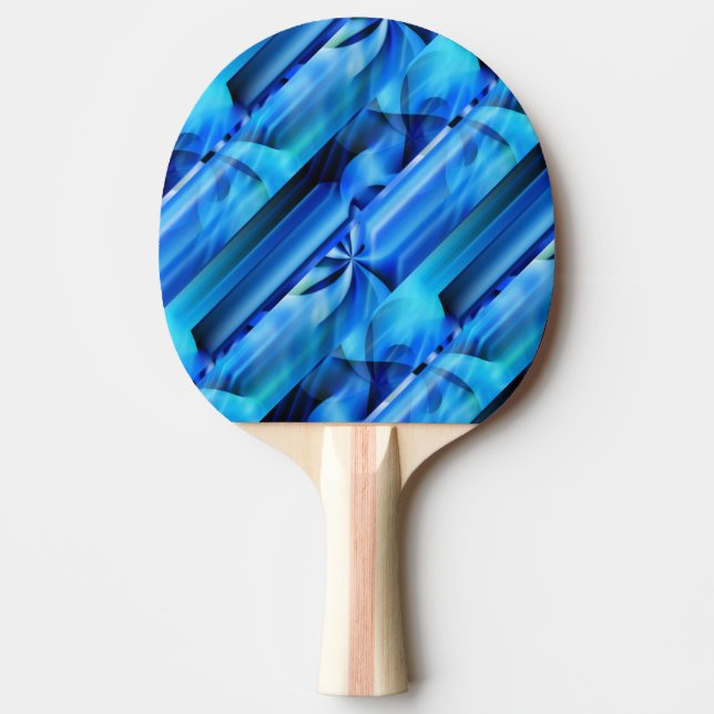Pala De Ping Pong Diseño gráfico impecable - negro azul I (Anverso)