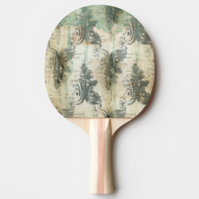 Pala De Ping Pong Diseño moderno de la flor de lis (Anverso)