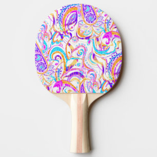 Pala De Ping Pong Diseño paisajístico de color blanco