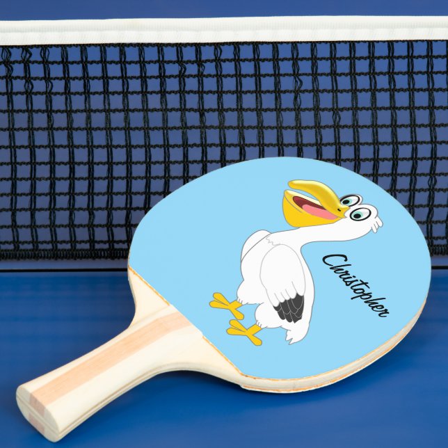 Pala De Ping Pong Diseño Pelicano (in situ)