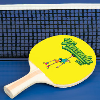 Pala De Ping Pong Diseño Venezuela 1987 – Estilo retro ochentero