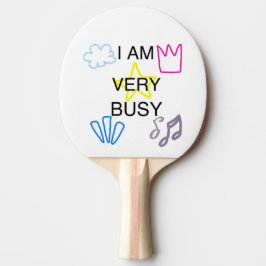 Pala De Ping Pong Diseños Únicos Estoy Muy Ocupado