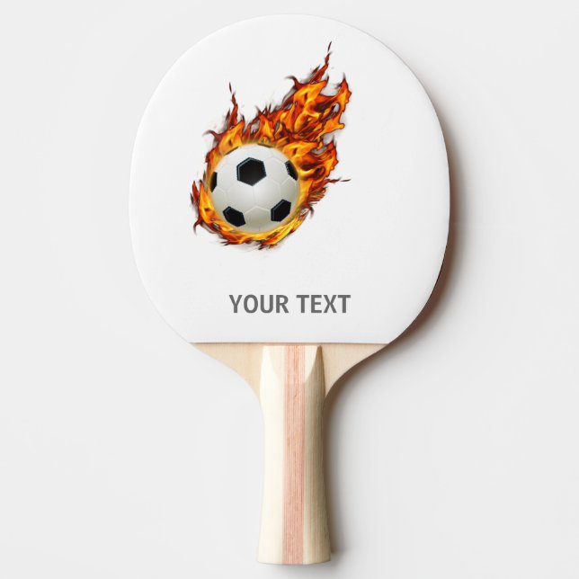 Pala De Ping Pong Disparan una bola de fútbol personalizada (Anverso)