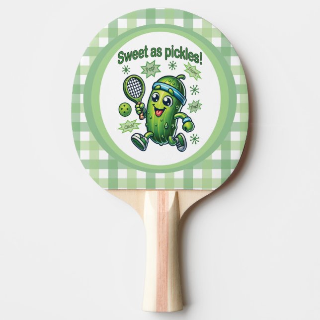 Pala De Ping Pong Divertido dulce dulce como bolas de picante (Anverso)