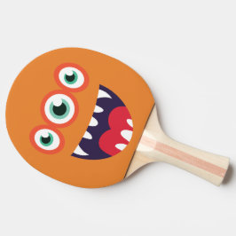 Pala De Ping Pong Divertido Monstruo De Tres Ojos.