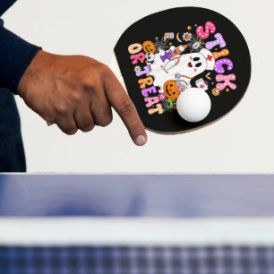 Pala De Ping Pong Diviértete Pegatina o Truco Fantasma de Enfermera 