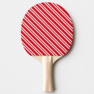 Pala De Ping Pong Doble Franja Angulada Color Rosa de Selección de C