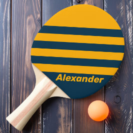 Pala De Ping Pong Doble franja de marea iluminada por luna de vintag