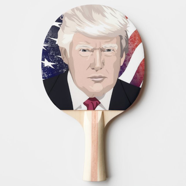 PALA DE PING PONG DONALD TRUMP PING PONG PADDLE (Anverso)