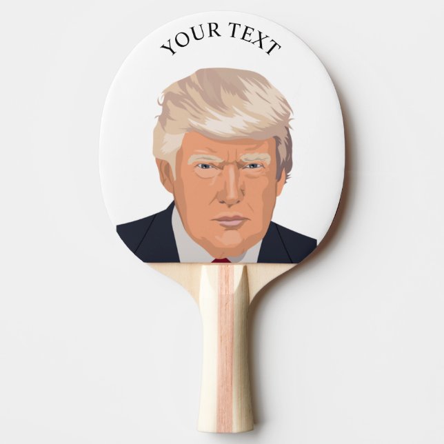 PALA DE PING PONG DONALD TRUMP TENNIS BAT (PERSONALIZAR) (Anverso)