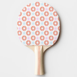 Pala De Ping Pong Donas Pastel Estrellas con Estrella