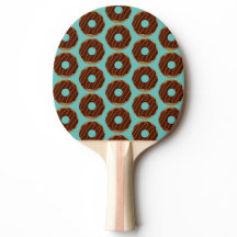 Donuts de chocolate Ping Pong Paddle