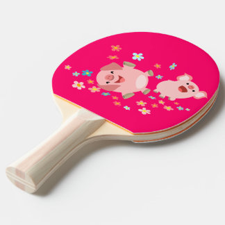 Pala De Ping Pong Dos cerdos Personalizados en remo de canto de prim