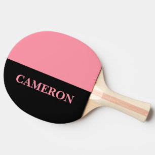 Pala De Ping Pong Dos colores de moda Nombre Rosa negra y salmón