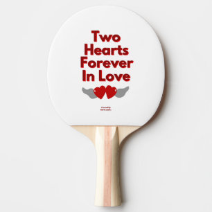 Pala De Ping Pong Dos Corazones Para Siempre Enamorados Ping Pong Pa