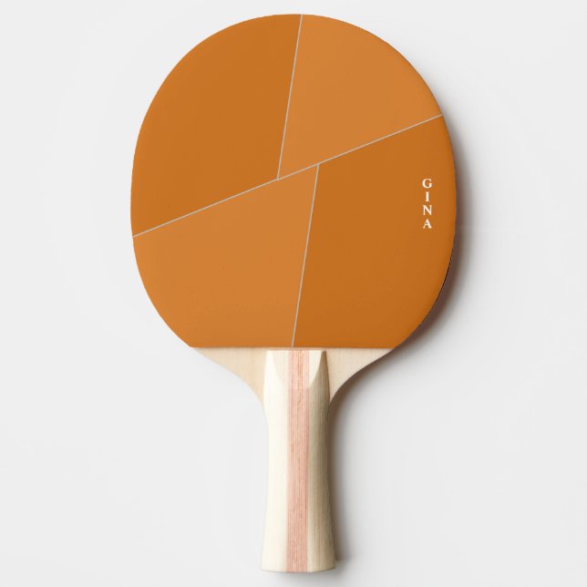 Pala De Ping Pong Dos Naranjas de tono Ping Pong Paddle personalizad (Anverso)