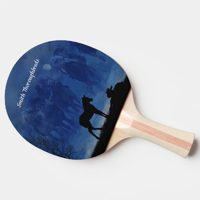 Pala De Ping Pong Dos Thoroughbred Racehorse Fotots Ping Pong Paddle (Lateral)
