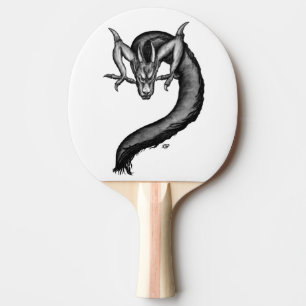 Pala De Ping Pong Dragón al estilo del tatuaje