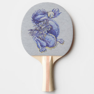 Pala De Ping Pong Dragón azul