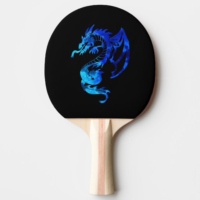 Pala De Ping Pong Dragón azul de hielo (Anverso)