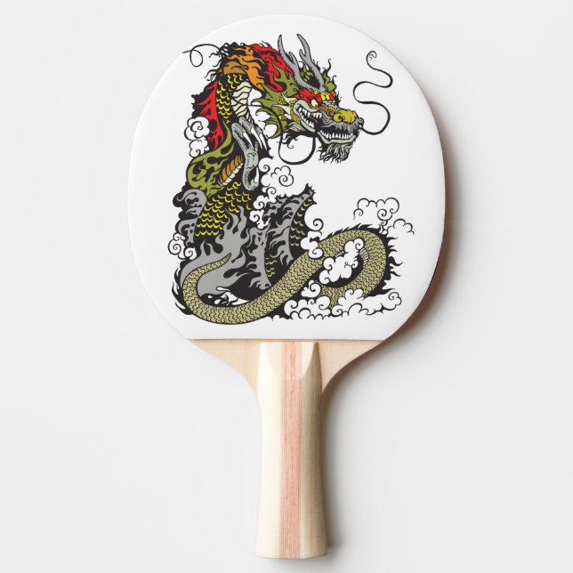 Pala De Ping Pong dragón chino (Anverso)