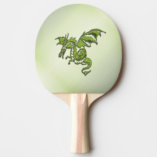Pala De Ping Pong Dragón de la lucha verde (Anverso)
