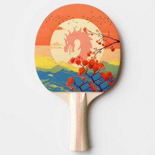PALA DE PING PONG DRAGÓN DE LA MONTAÑA FLOR DE CEREZO 
