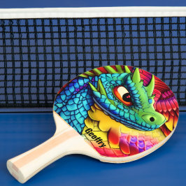 Pala De Ping Pong Dragón Personalizado colorido