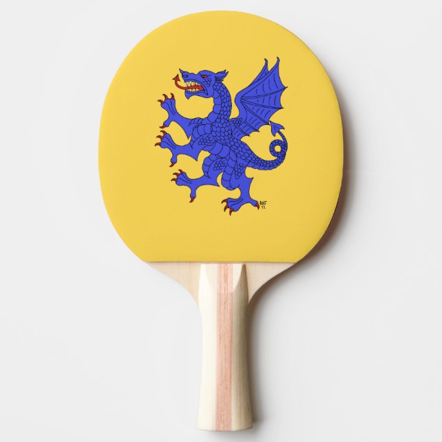 Pala De Ping Pong Dragon Rampant Azure (Anverso)