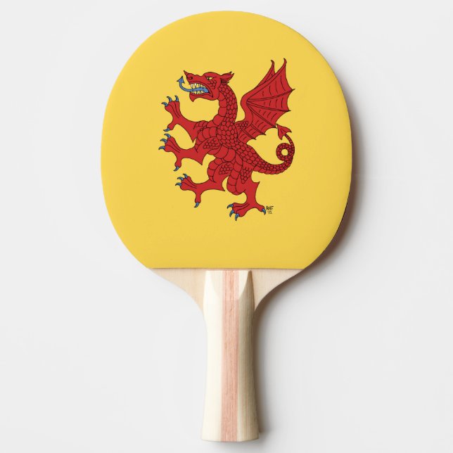 Pala De Ping Pong Dragon Rampant Gules (Anverso)