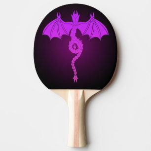 Pala De Ping Pong Dragón rosa serpentín