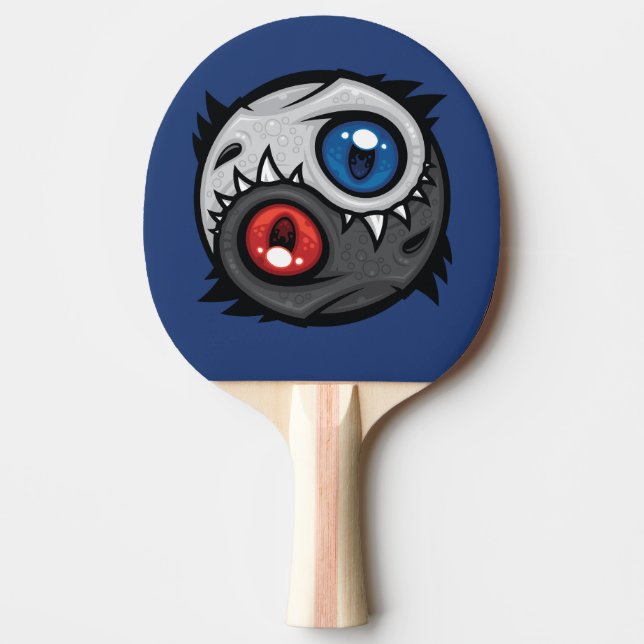Pala De Ping Pong Dragón Yin Yang de Bien y Mal (Anverso)