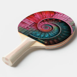 Pala De Ping Pong Dubman Designs: Mosaico en Espiral de Fibonacci