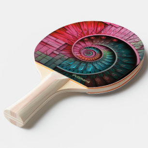 Pala De Ping Pong Dubman Designs: Mosaico en Espiral de Fibonacci
