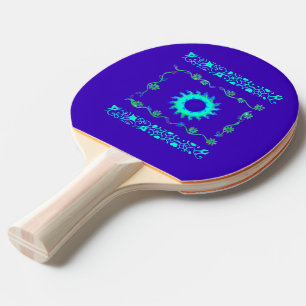 Pala De Ping Pong Dulce Buenos días Sunshine Royal azul floral