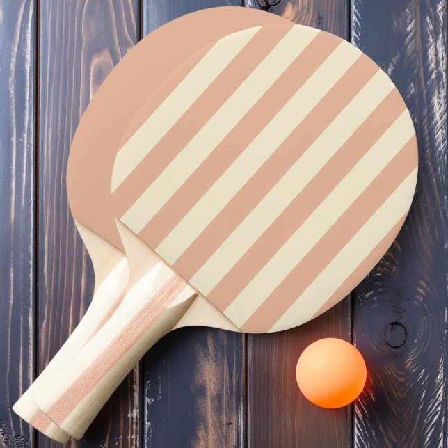 Pala De Ping Pong Dulce Rayas y Sólido de Polo de Melocotón (Subido por el creador)