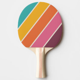Pala De Ping Pong Dulces Antiguos Rayas de Arcoíris Intensas