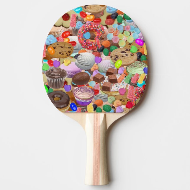 Pala De Ping Pong Dulces tratamientos Ping Pong Paddle (Anverso)