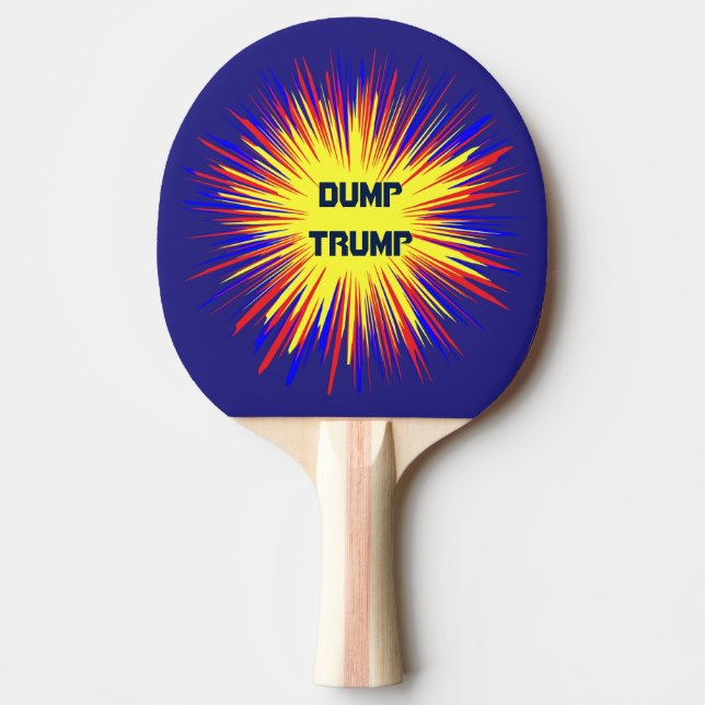 Pala De Ping Pong Dump Trump Ping Pong Paddle (Anverso)